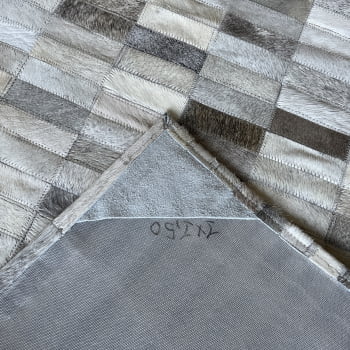 Tapete de couro cinza griss 1,00x1,50 s/b pç 3x9cm