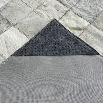 Tapete de couro preto cinza griss 1,50x2,00 s/b peça 10x10